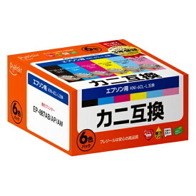 【エントリーで最大2万ポイント当たる｜4/23まで】 plaisir｜プレジール 互換プリンターインク [エプソン KNI-6CL-L]カニ互換(増量) 6色パック PLE-EKNIL-6P
