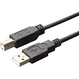 ナカバヤシ｜Nakabayashi 2m USB2.0ケーブル【A】⇔【B】（黒）USBB20BK【rb_ cable_cpn】