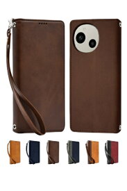 shizukawill｜シズカウィル AQUOS R9 SH-51E 本革調 手帳型 ケース ダークブラウン SHAQR9DBR