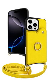 shizukawill｜シズカウィル iPhone 16 Pro Max ケース カバー ショルダーケース アイファンデ5 フルール ミモザ APIP16PMIF53YE