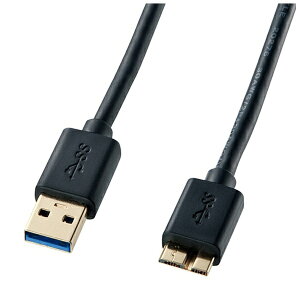 TTvCbSANWA SUPPLY 1.0m USB3.0P[uyAźymicroBziubNj@KU30-AMC10BKyrb_ cable_cpnz
