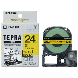 �L���O�W���bKING JIM �L���C�ɂ͂����郉�x���e�[�v TEPRA(�e�v��) PRO�V���[�Y �� SC24YE [������ /24mm��]
