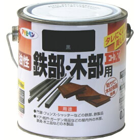 アサヒペン｜Asahipen 油性鉄部・木部用EX0.7L　黒　580283