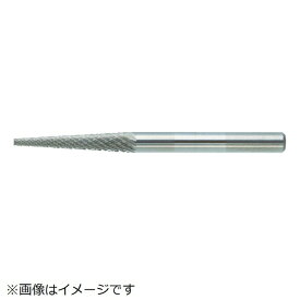 トラスコ中山｜TRUSCO NAKAYAMA 超硬バー　テーパー型　Φ3（14°）X刃長11X軸3　ダブルカット　TB5A031