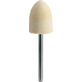 トラスコ中山｜TRUSCO NAKAYAMA フェルトミニホイール　砲弾型　Φ15　仕上げ用　白色　10個入　SF1520HW