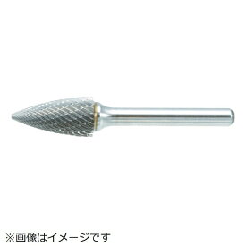 トラスコ中山｜TRUSCO NAKAYAMA 超硬バー　トンガリ型　Φ16X刃長25X軸6　シングルカット　TB4C160S