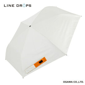 小川｜Ogawa 折りたたみ傘 エクスピディショナリィパラソル LINEDROPS ホワイト LD-MA1-55PM WH [晴雨兼用傘 /メンズ /55cm]