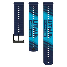SUUNTO｜スント 22mm Athletic 6 シリコンストラップ UTMB World Series S＋M 【日本正規品】 Navy Blue SS051074000