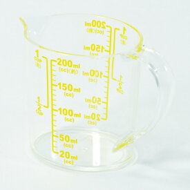 パール金属｜PEARL METAL DELISH KITCHEN 計量 カップ 耐熱 200ml 大きい目盛 イエロー イエロー CC-1847