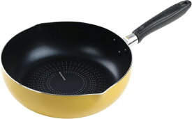 パール金属｜PEARL METAL DELISH KITCHEN フライパン 26cm 深型 IH対応 極深 ブルーダイヤモンドコート イエロー イエロー CX-101 [IH対応]