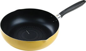 パール金属｜PEARL METAL DELISH KITCHEN フライパン 28cm 深型 IH対応 極深 ブルーダイヤモンドコート イエロー イエロー CX-102 [IH対応]