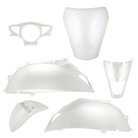 バイクパーツセンター｜BIKE PARTS CENTER 318103 車種別補修カバー　スズキ　レッツ/レッツG　CA4AA　ホワイト　外装6点セット