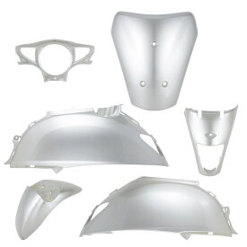 バイクパーツセンター｜BIKE PARTS CENTER 318104 車種別補修カバー　スズキ　レッツ/レッツG　CA4AA　シルバー　外装6点セット