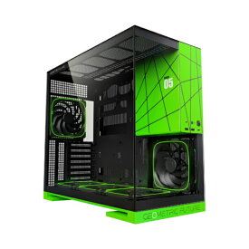 GEOMETRIC FUTURE PCケース [ATX /Micro ATX /Extended ATX /Mini-ITX] Model5 Plus NV Style Edition ブラック/グリーン GF-M5-NV Edition PLUS