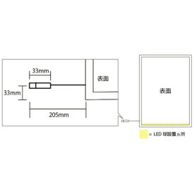 トレード｜TRADE sign city イージーライトパネル 屋内用 ツヤ無シルバー A4 角型 （59481A4＊） 【メーカー直送・代金引換不可・時間指定・返品不可】