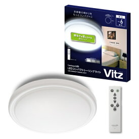 DOSHISHA｜ドウシシャ LEDコンパクトシーリングライト Luminous LED（ルミナスLED） V25R-A06DX [6畳 /昼白色 /リモコン付属]