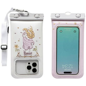 HAMEE｜ハミィ ディズニーキャラクター DIVAID フローティング防水ケース ワイドサイズ ショルダーストラップ ラプンツェル 697-990568