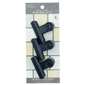 ミツヤ｜mitsuya POPプラクリップ 中 黒 POPC-01P-BK