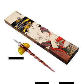 ホルベイン画材｜HOLBEIN ガラスペン 名画シリーズ 歌川国貞「当世三十弐相 よくうれ相」 GPM-4