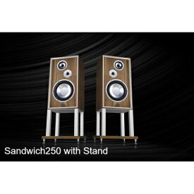 LEAK｜リーク ブックシェルフスピーカー ウォルナット SANDWICH250(with Stand) [2本]