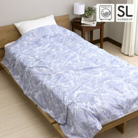 大宗｜DAISOU 西川ウォッシャブルダウンケット ペイズリー(約150x210cm) 西川 ブルー 963241/BL [シングル(150×210cm)]