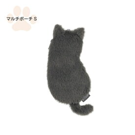 ナカバヤシ｜Nakabayashi マルチポーチ S ねこのせ 灰ロシアン NNS-MP01GY