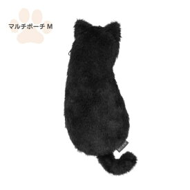 ナカバヤシ｜Nakabayashi マルチポーチ M ねこのせ 黒ネコ NNS-MP02BK