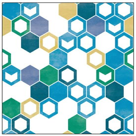 トレード｜TRADE sign city キャンバス Pattern 亀甲（ブルー） S20 No.43189 【メーカー直送・代金引換不可・時間指定・返品不可】