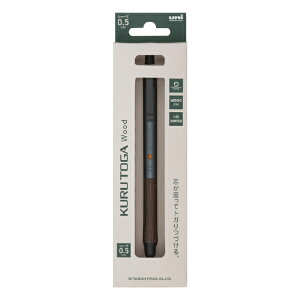 �O�H���M�bMITSUBISHI PENCIL �V���[�v�y���V��(�V���[�y��) [0.5mm] KURU TOGA Wood(�N���g�K�E�b�h) �X�`�[���O���[ M5KW1P.23