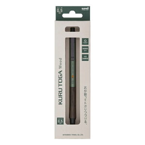�O�H���M�bMITSUBISHI PENCIL �V���[�v�y���V��(�V���[�y��) [0.5mm] KURU TOGA Wood(�N���g�K�E�b�h) �t�H���X�g�O���[�� M5KW1P.88