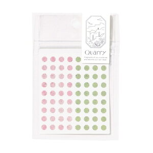 ����͏o�ŁbIROHA PUBLISHING tiny stone seal Quarry(�N�I���[) pink×green GQS-02