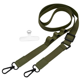 ラスタバナナ｜RastaBanana 平紐ショルダーストラップ ストラップホルダーシートセット オリーブグリーン RSST06OG