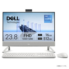 DELL｜デル デスクトップパソコン パールホワイト AD47-FNWC [23.8型 /Windows11 Home /intel Core i5 /メモリ：16GB /SSD：512GB /2025年夏モデル]