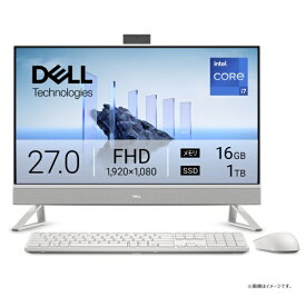DELL｜デル デスクトップパソコン パールホワイト AD69-FNC [27型 /Windows11 Home /intel Core i7 /メモリ：16GB /SSD：1TB /2025年夏モデル]