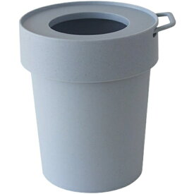 八幡化成｜Hachiman-kasei ゴミ箱 S 5L 丸型 ゴミ袋が見えない タップトラッシュ スモーキーブルー 123997 [5L]