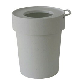 八幡化成｜Hachiman-kasei ゴミ箱 S 5L 丸型 ゴミ袋が見えない タップトラッシュ グレー 124676