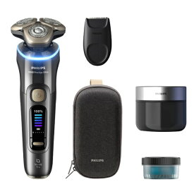 【エントリーで最大全額ポイント還元｜7/18迄】 PHILIPS｜フィリップス 電気シェーバー i9000 プレステージ ウルトラ ダークグレイ XP9402/21 [回転刃]【rb_makerA】