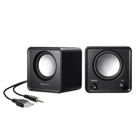 サンワサプライ｜SANWA SUPPLY MM-SPL23UBK PCスピーカー 3.5mm接続 [USB電源]