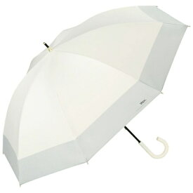 ワールドパーティー｜WPC. 長傘 遮光切り継ぎロング Wpc. オフ×グレー 81-13439-101 [晴雨兼用傘 /55cm]