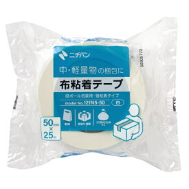 ニチバン｜NICHIBAN 布粘着テープ No.121N [50mm×25m] 白 121N5-50