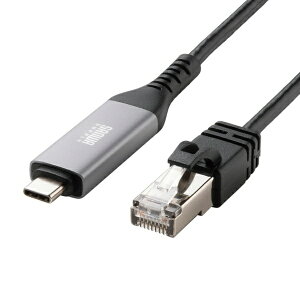 TTvCbSANWA SUPPLY USB-C  LAN P[u [LLAN /5m /1GbpsΉ] (Chrome/iPadOS/iOS/Mac/Windows11ΉESwitchΉ) ubN KB-SL6CLAN05BK
