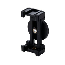 ELECOM｜エレコム マグネット スマホスタンド スマホホルダー 壁 固定 強力磁石 360度回転 < 自撮り / 動画撮影 > 折り畳み式 薄型 1/4ネジ対応 収納ケース付き 【 4~6.9インチ iPhone Android スマホ 対応 】 ブラック P-DSCMPMWBK