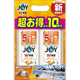 P&G｜ピーアンドジー 除菌ジョイコンパクト 贅沢シトラスオレンジの香り 特大×2 バンドルパック