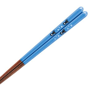 イシダ|ISHIDA 箸 子供用 18cm ファミリーキャット 食洗機対応 すべり止め 木製 天然木 漆 ブルー