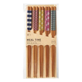 イシダ｜ISHIDA 箸 5膳入 23cm 客用箸 竹 絞り染め