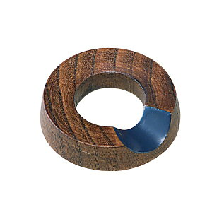 イシダ|ISHIDA 箸置き 5cm リング 漆 木製 天然木 箸置 青