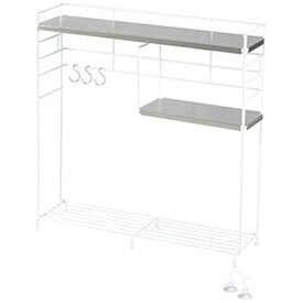 ビーワーススタイル｜be worth style SB-130027　ステンレス天板キッチンラック　WH