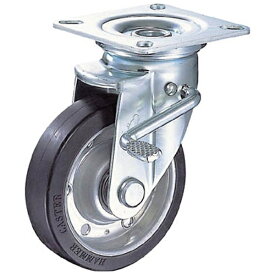ハンマーキャスターセールス｜HAMMER CASTER J型自在　SP付　ゴム車B入り100mm　413JRBB100BAR01