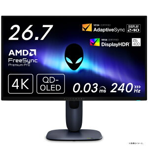 DELLbf Q[~Oj^[ Alienware ubN AW2725Q-R [26.7^ /L@EL 4K(3840×2160j /Ch /240Hz]