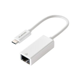 ELECOM｜エレコム LAN変換アダプタ [USB-C オス→メス LAN] 1Gbps対応(iPadOS/Mac/Windows11対応・Switch対応) ホワイト EDC-GUC3V3-W